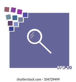 Pictograph of search vector icon