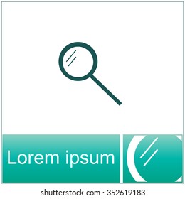 Pictograph of search vector icon