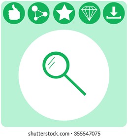 Pictograph of search vector icon