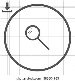 Pictograph of search vector icon