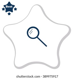 Pictograph of search vector icon