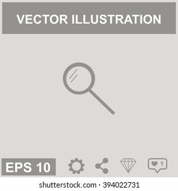 Pictograph of search vector icon