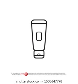 Pictograph of shaving cream for template logo, icon, and identity vector designs.