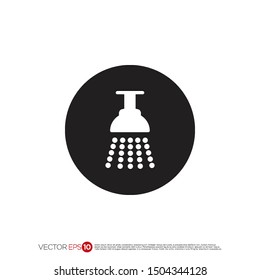 Pictograph of shower for template logo, icon, and identity vector designs.