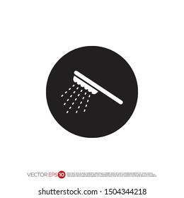 Pictograph of shower for template logo, icon, and identity vector designs.
