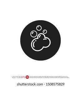 Pictograph of soap for template logo, icon, and identity vector designs.