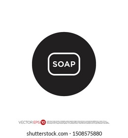 Pictograph of soap for template logo, icon, and identity vector designs.