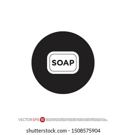 Pictograph of soap for template logo, icon, and identity vector designs.
