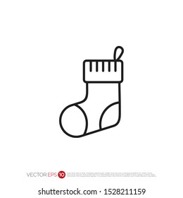 Pictograph of sock for template logo, icon, and identity vector designs.