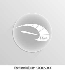 Pictograph of speedometer