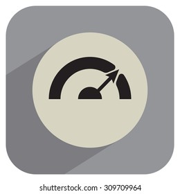 Pictograph of speedometer