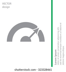Pictograph of speedometer