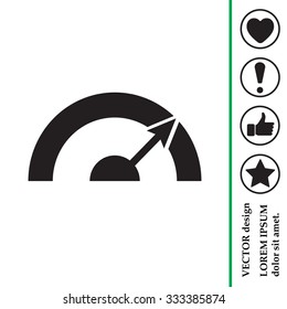 Pictograph of speedometer