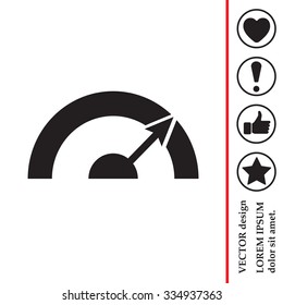 Pictograph of speedometer