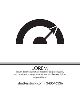 Pictograph of speedometer