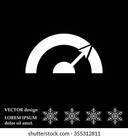 Pictograph of speedometer