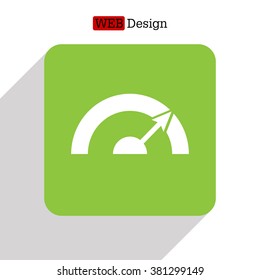 Pictograph of speedometer