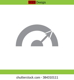Pictograph of speedometer