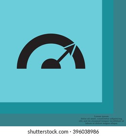Pictograph of speedometer