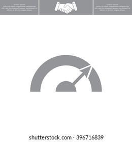 Pictograph of speedometer