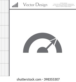 Pictograph of speedometer