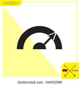 Pictograph of speedometer