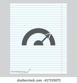 Pictograph of speedometer
