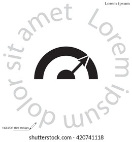 Pictograph of speedometer