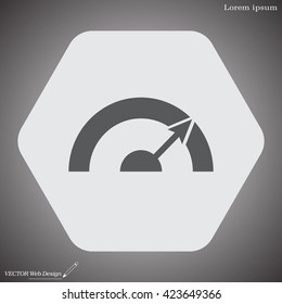 Pictograph of speedometer