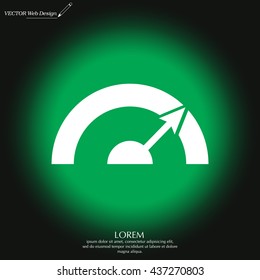 Pictograph of speedometer
