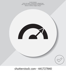 Pictograph of speedometer