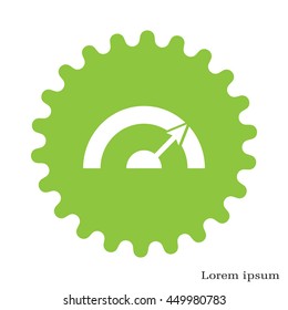 Pictograph of speedometer