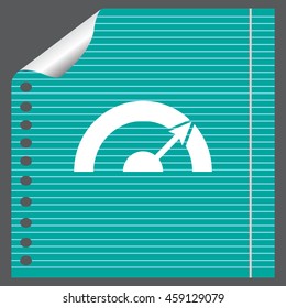 Pictograph of speedometer