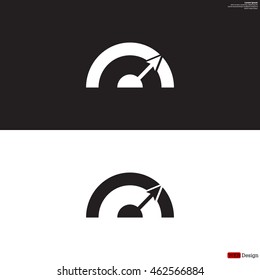 Pictograph of speedometer