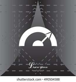 Pictograph of speedometer