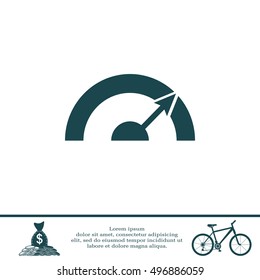 Pictograph of speedometer