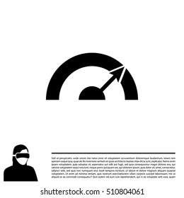 Pictograph of speedometer