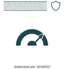 Pictograph of speedometer