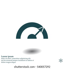 Pictograph of speedometer