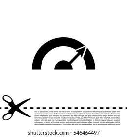 Pictograph of speedometer