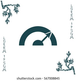 Pictograph of speedometer