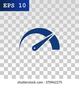 Pictograph of speedometer icon.