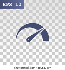Pictograph of speedometer icon.