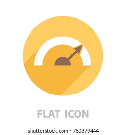 Pictograph of speedometer. vector illustration
