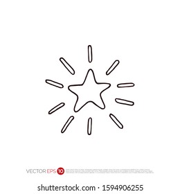 Pictograph of Star for template logo, icon, and identity vector designs.