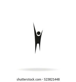 Pictograph of success people.