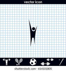 Pictograph of success people.