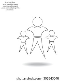 Pictograph of success team