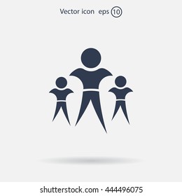 Pictograph of success team