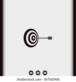 Pictograph of target.